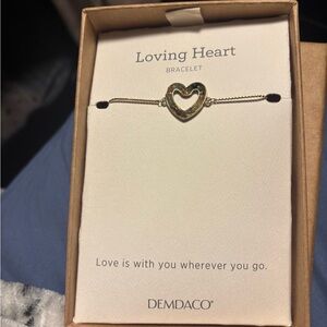 Demdaco Gold Heart Bracelet